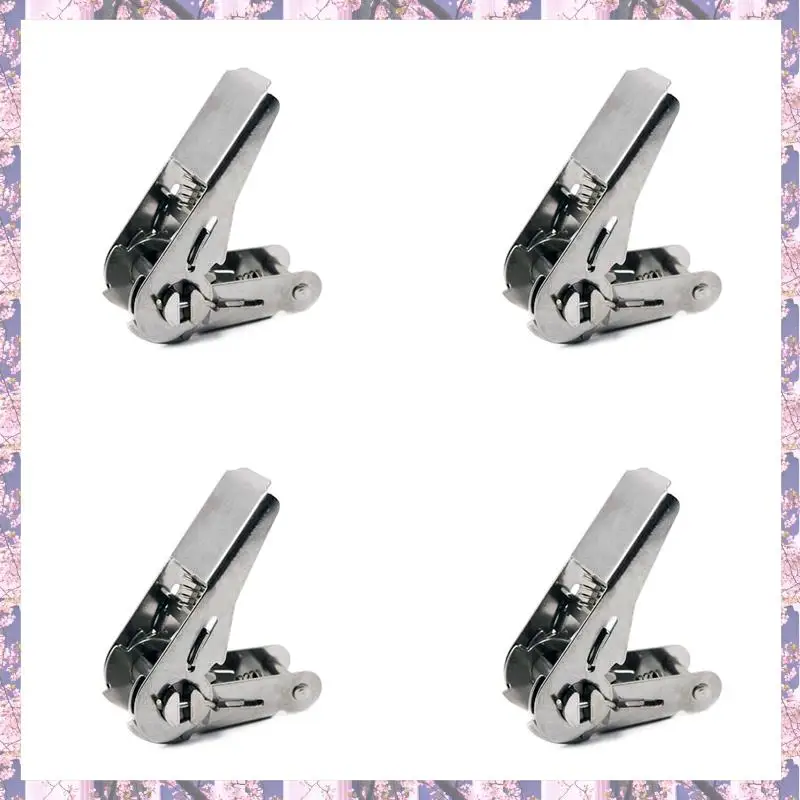 Retail 4Pcs 1 Inch Breaking Force 0.8 Tons Fastener Tensioner Ratchet Tensioner Cargo Tightener