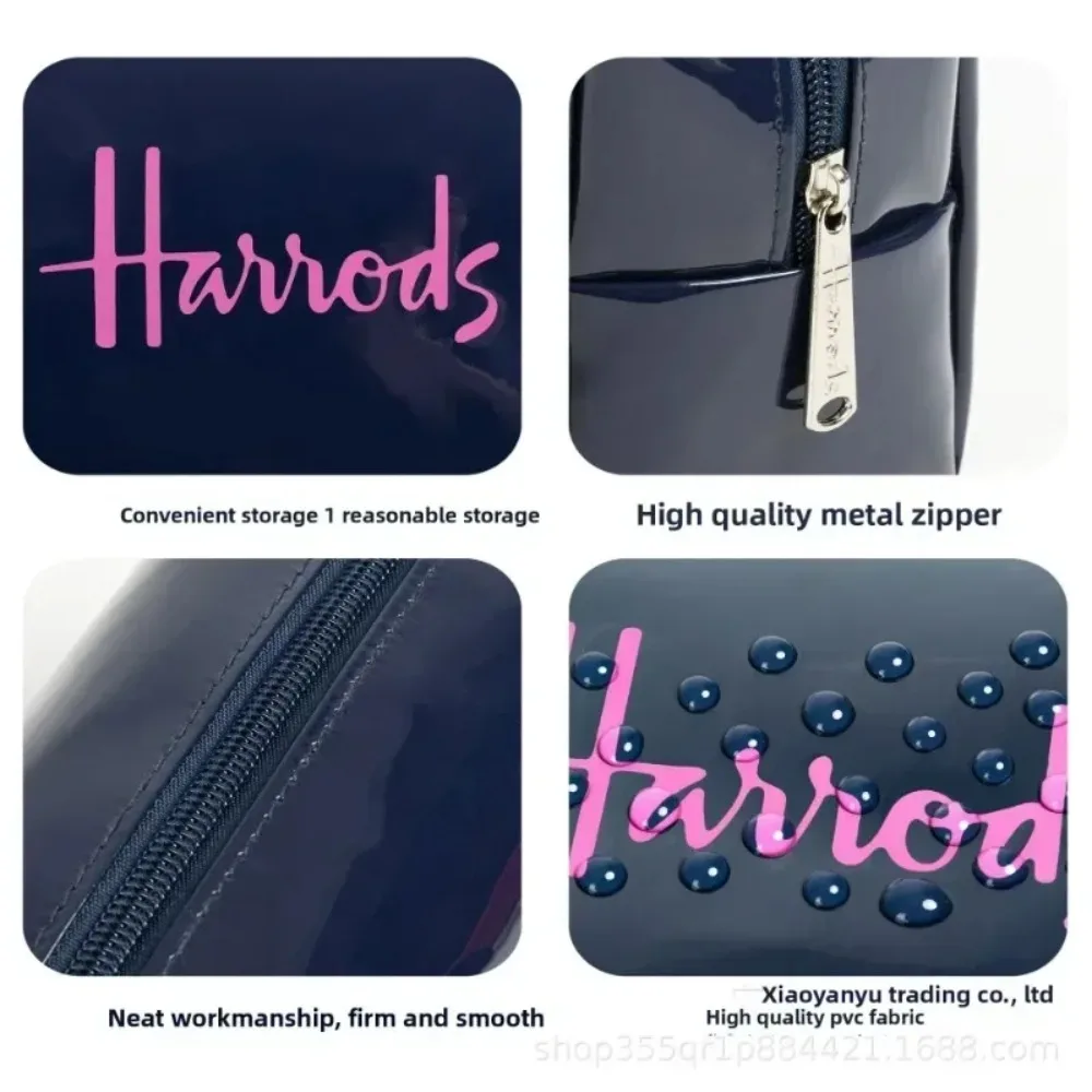 2025 حقيبة ماكياج Y2K سعة كبيرة PVC مقاوم للماء قسط إلكتروني الطباعة حقيبة التخزين السفر حقيبة المرحاض المحمولة