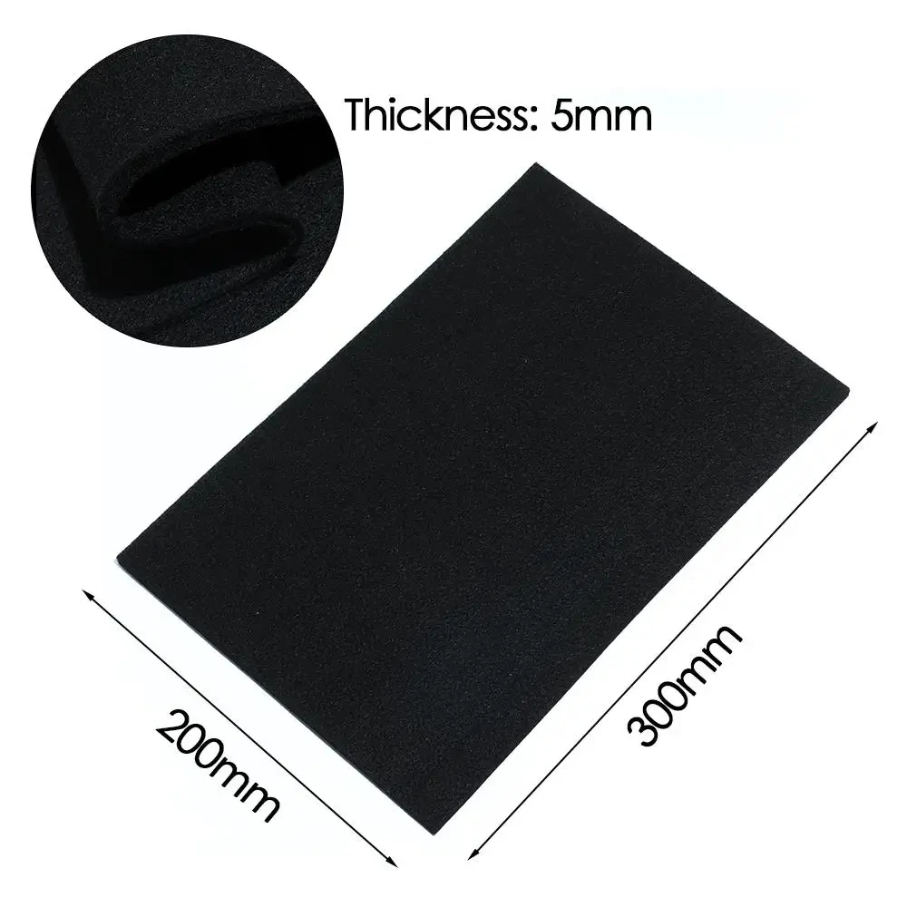 Couverture de protection en feutre 2,4 pour le soudage, feuille de protection noire, fibre de carbone, haute température, 300x200mm, durable, pack de bouclier de torche