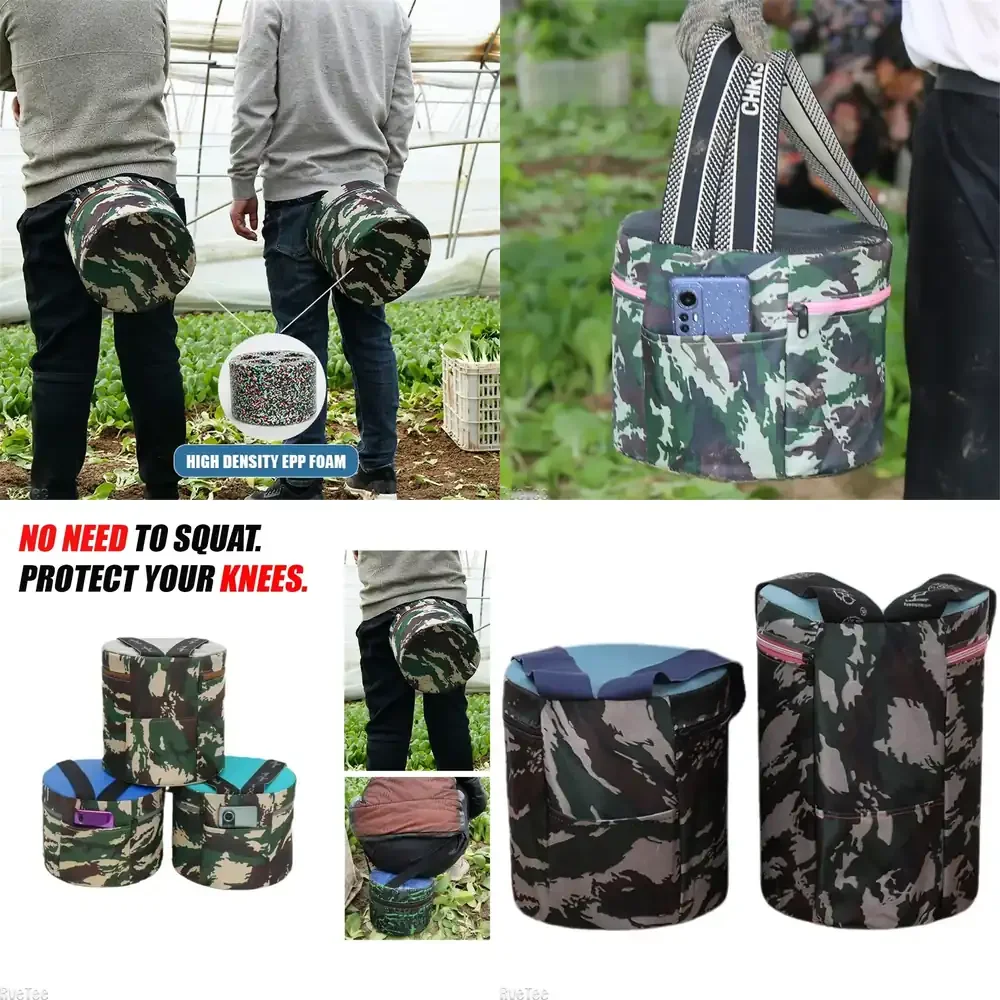 

WAP01 Removable Foam Stool Lightweight Convenient Alternative Knee Pads for Work Weeding Planting