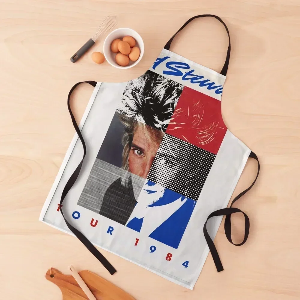 

Sir Rod Tour 1984 Poster Apron for home useful pieces Kitchen on the wall Kitchen Utensils Kitchens Men Apron