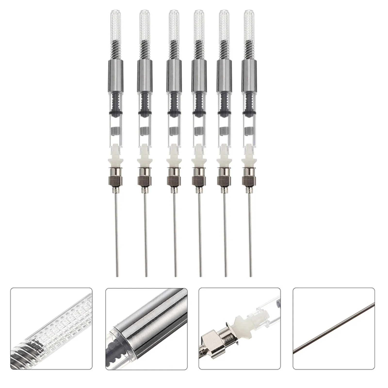 

15Pcs Fountain Pen Ink Syringe Filler Tight Seal Converter Filler Needle Assembly Kit Precise Control Ink Saver Universal