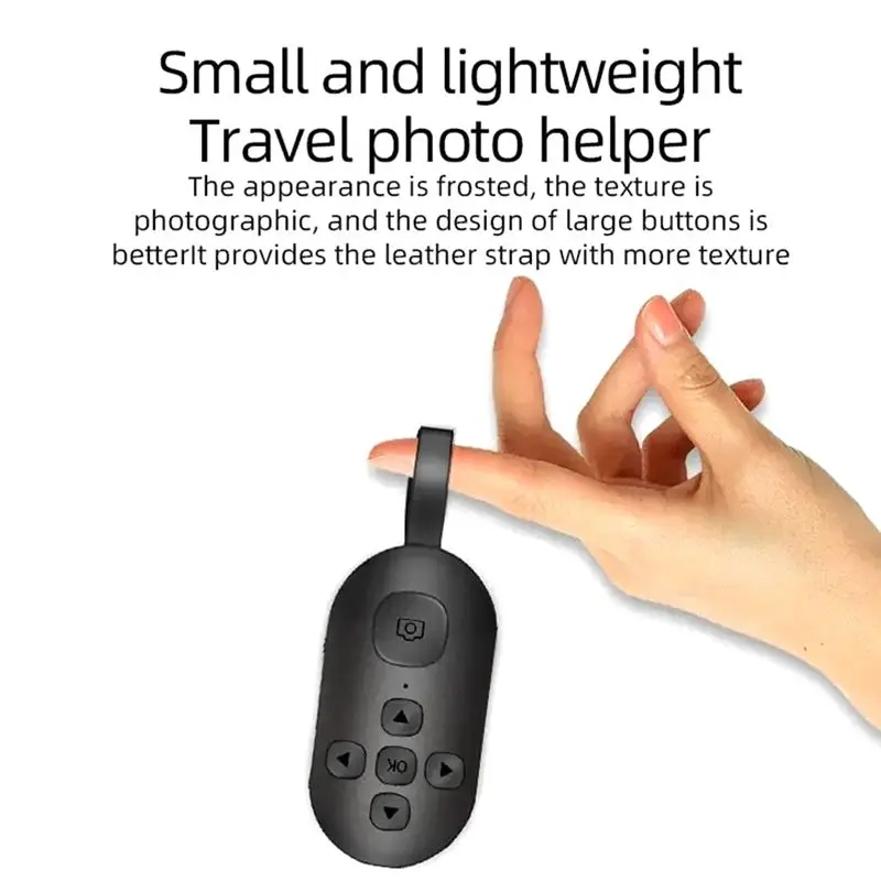 Bluetooth5.0 Mobile Phone Remote Control Button For Mobile Phone Selfie Shutter E-Book Page Turning Wireless Controllera Durable
