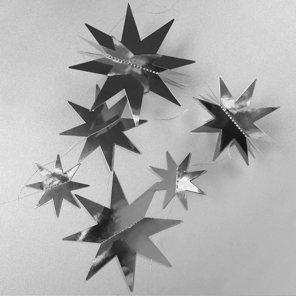 Gold Graduation Twinkle Star Papiergirlanden Geburtstagsparty Dekorationen Galaxy Planet Star Banner Hang Star Babyparty Luftschlangen – Detail 8
