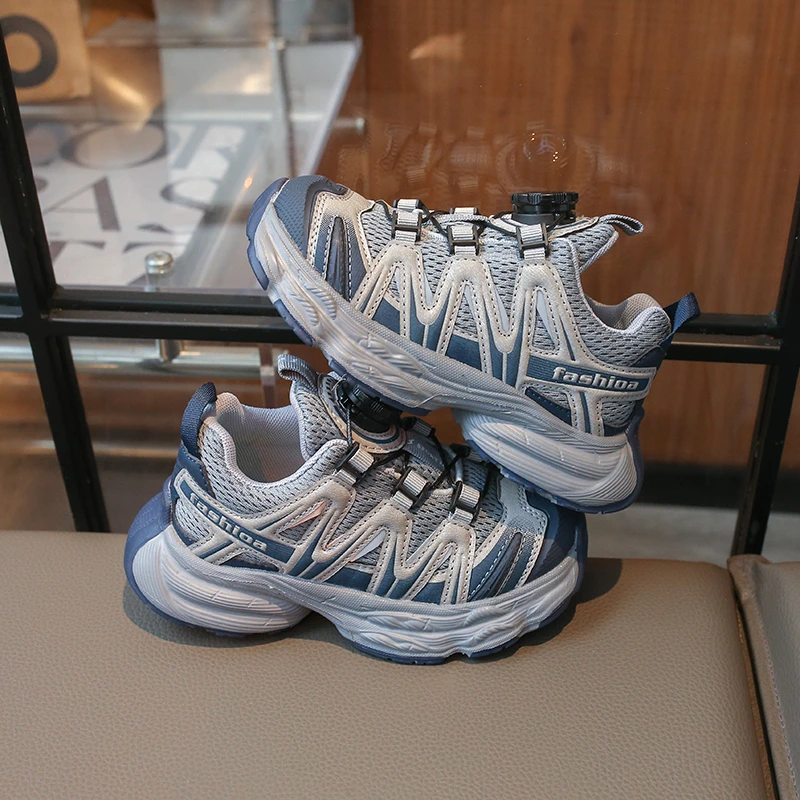 

2026 Pink Sneakers for Kids Breathable Anti-slippery Shoes for Boys School Running Shoes Boys Girls Children Chunky-sole Shoes