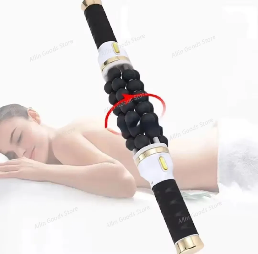 40W Handheld Electric Rolling Massage Instrument, Full Body Leg Meridian Dredge Massager, Home & Beauty Salon Use 110V/220V