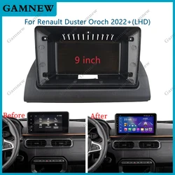 9 Inch Car Frame Fascia Adapter Android Radio Dash Fitting Panel Kit For Renault Duster Oroch 2022+