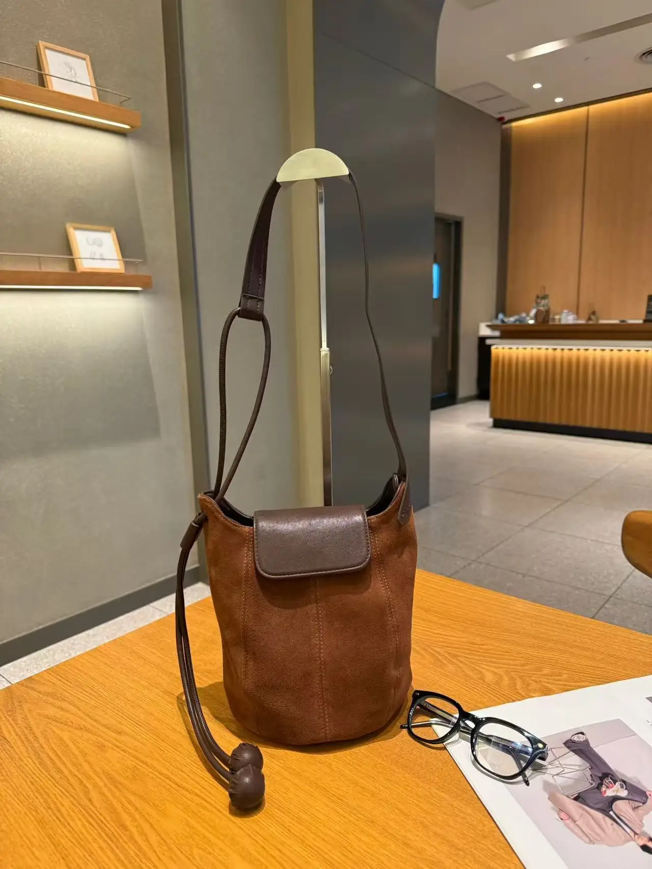 

Ретро-сумка из матовой кожи в форме тыквы, из натуральной кожи, маленькая сумка-бютик, комбинированная повседневная сумка, сумка на одно плечо, сумка через плечо