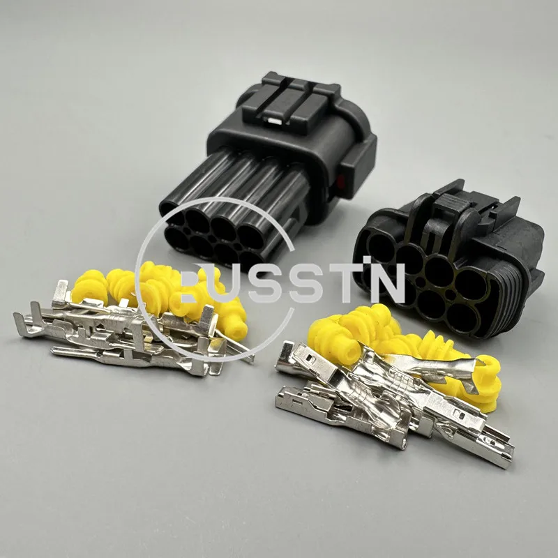 1 Set 8 Pin Automotive Connector Headlight Socket AC Assembly Wire Cable Plug For Nissan Sylphy Teana 6185-1177 6188-0736