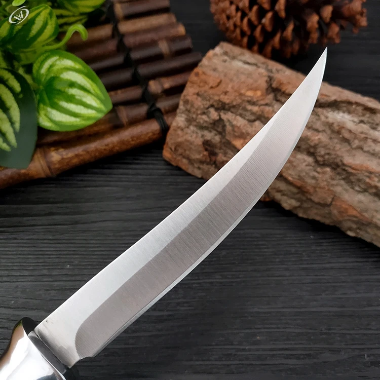 Stainless Steel Bone Meat Cleaver Chef Butcher Boning Knife Hand Forged Kitchen Fillet Knife Fruit Vrounded handle Cooking Tools