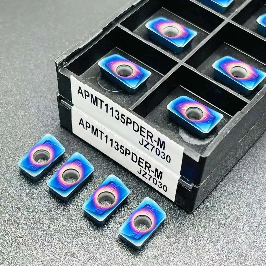 Inserção de carboneto apmt apkt apmt1135 apmt1604 pder m2 h2 xm inserção de torneamento cnc 300r 400r inserções de fresagem coloridas de alta dureza