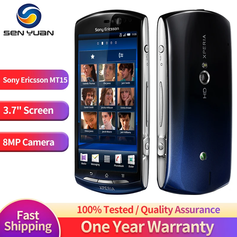 Sony Ericsson Xperia Neo 정품 언락 Xperia MT15 Kyno Halon Hallon 휴대폰, 전면 및 후면 카메라, 1500mAh 배터리