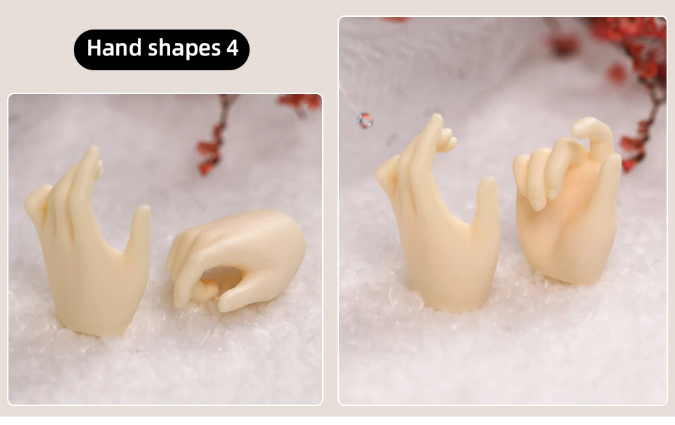 BJD Hands 1/4 Applies To The Hand Shape of The Minifee Resin Ball Jointed Doll Accessories Figures Toy