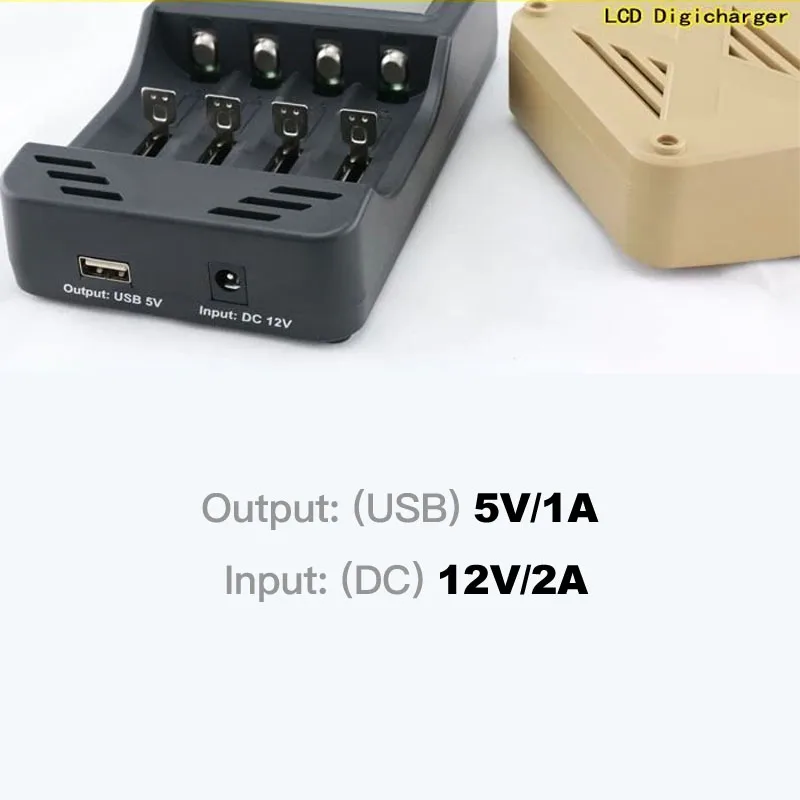 Skilhunt M4D ładowarka do bateria do latarki, pasuje do 26650/22650/18650/17670/18490/17500/17335/16340/14500