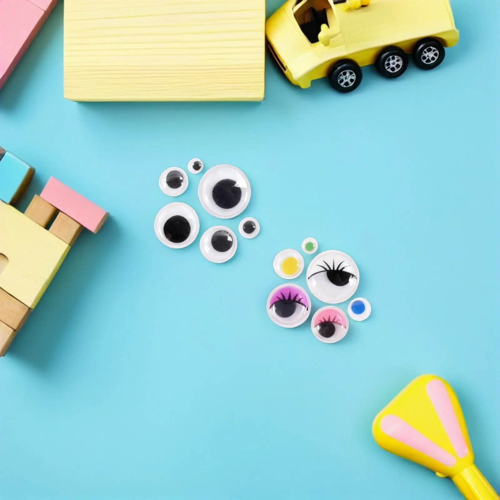 750Pcs Multi Colored Multi Sizes Self Adhesive Googly Eyes 6 8 10 12 15 18Mm Craft Supplies for DIY Craft Projects Plastic