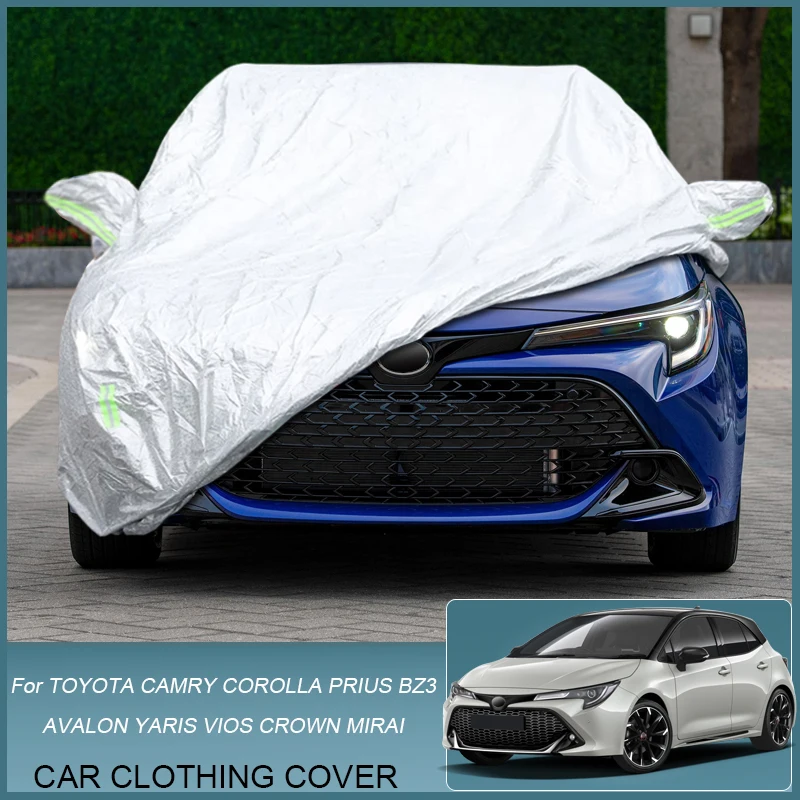 

Car Cover Rain Frost Snow Dust Waterproof For Toyota AVALON BZ3 CAMRY CROWN COROLLA MIRAI PRIUS YARIS VIOS Hatchback Sedan Wagon