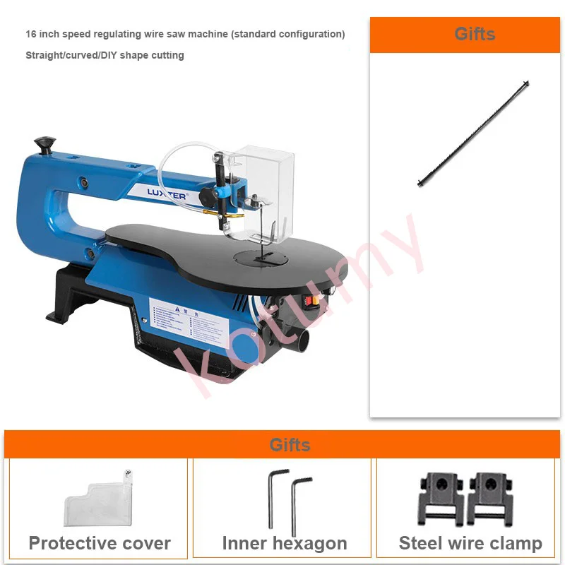 16 Inch Electric Jig Saw Bench Saw Woodworking Wire Saw Wire Saw Engraving Machine Speed Adjustable Cutting Machine Table Saw