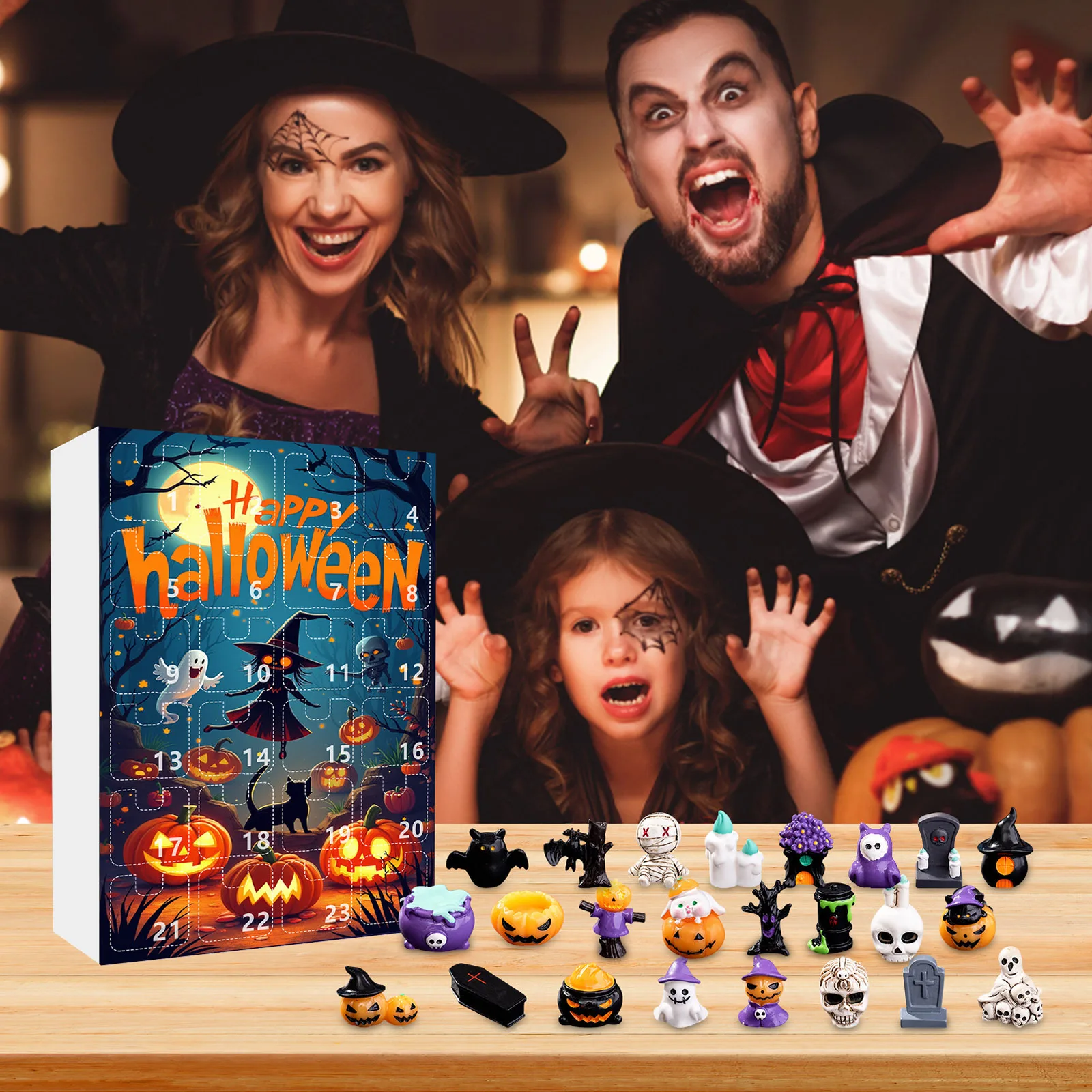 Halloween Advent Calendar Halloween Countdown Gifts for Kids 24 Day Non Candy Countdown Calendar for Boy Girls Surprise Gifts - Image 3