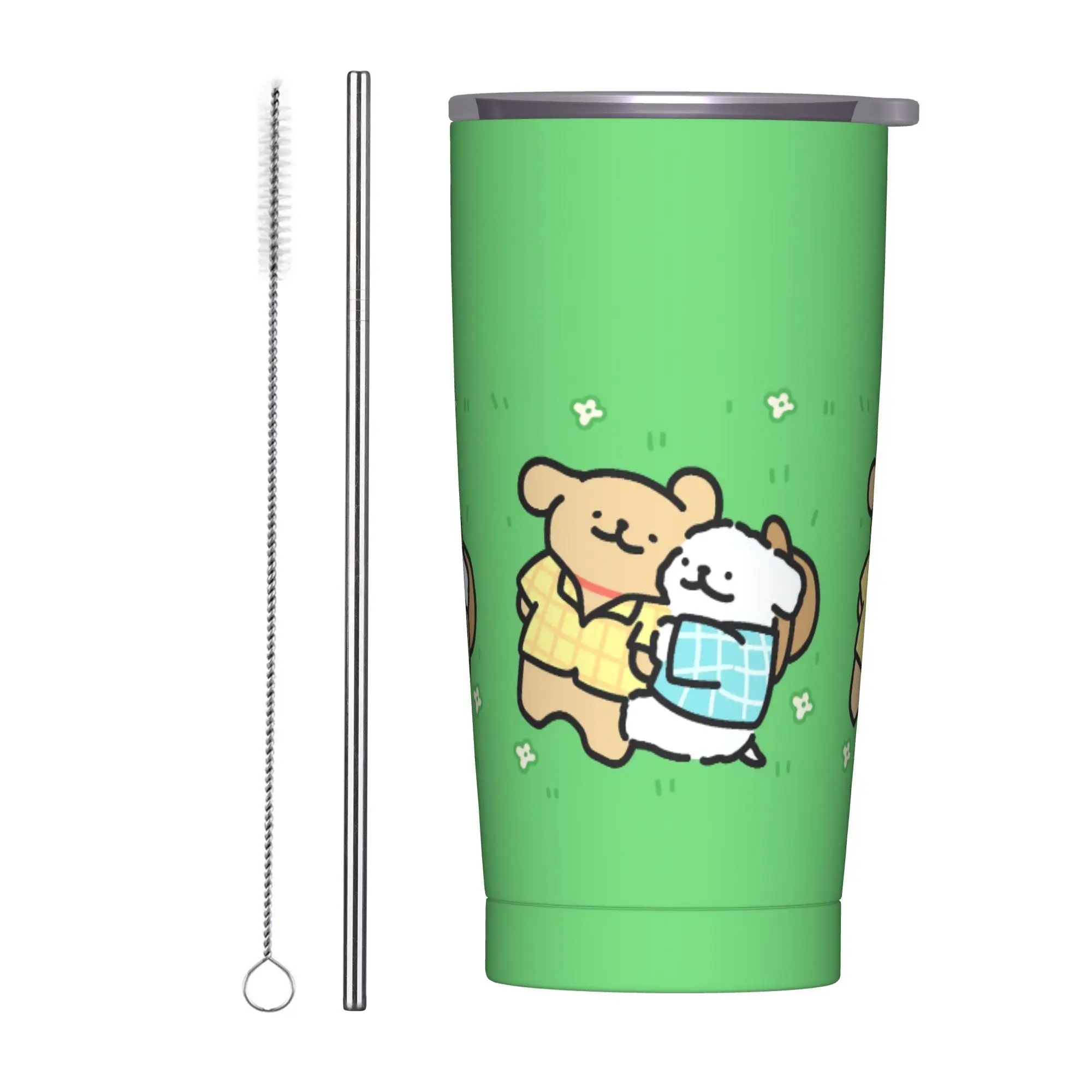 

Стакан из нержавеющей стали, мальтийские кружки для щенков, чашка с соломинкой, бутылка для холодной и горячей воды, изолированная кофейная кружка большой емкости