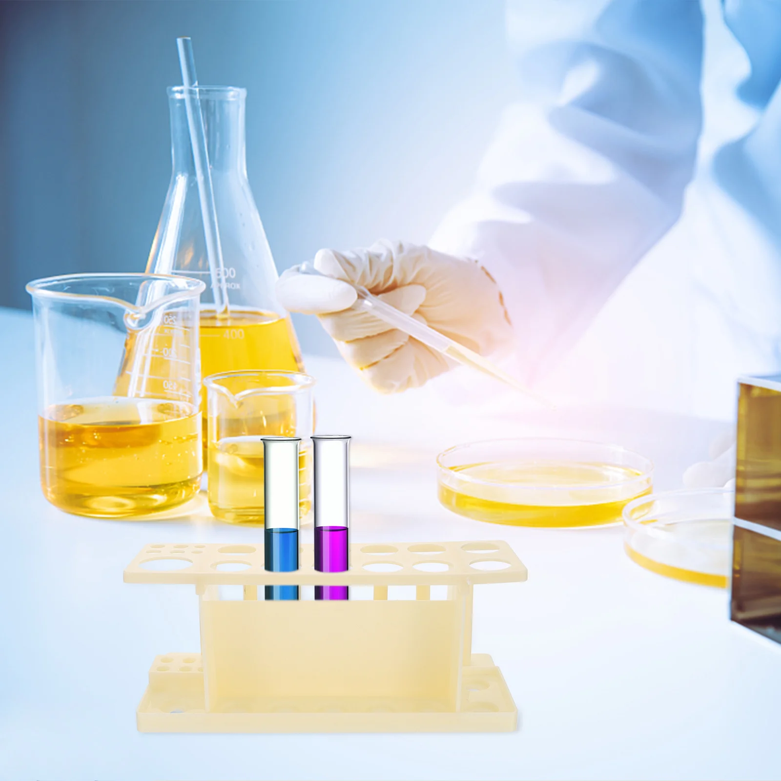 Fine Workmanship Test Tube Shelf Labs Rack Laboratory Stand Portable Organizer for Tubes Storage