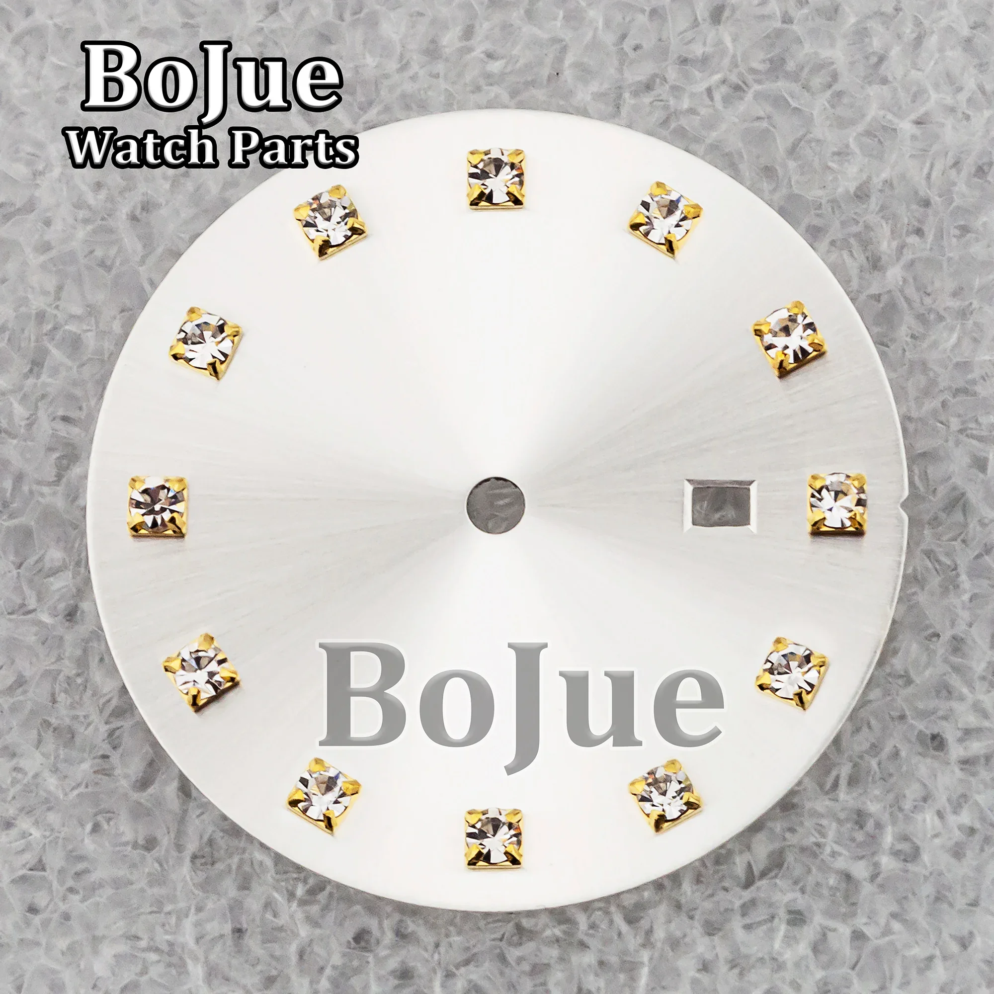 女性と女性のためのダイヤモンドダイヤルウォッチ,非発光,自動巻きムーブメント,ピンクのアクセサリー,25mm,nh05,nh06,交換用フェイス