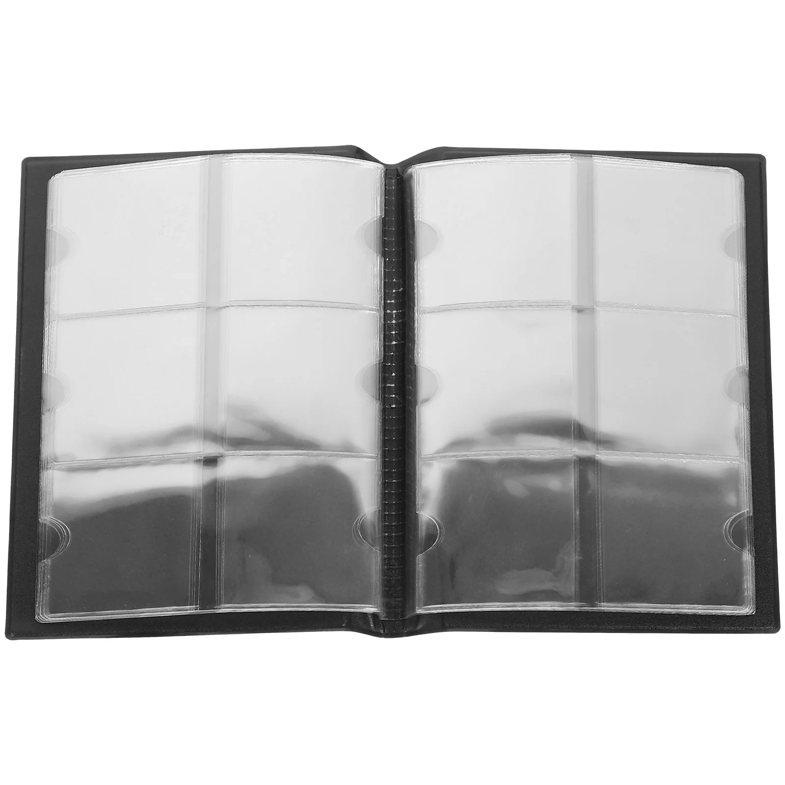 60pcs Black Collection Book Hard Cover Smooth Material Versatile Pocket Mini Holder For Collectors ganize Protect