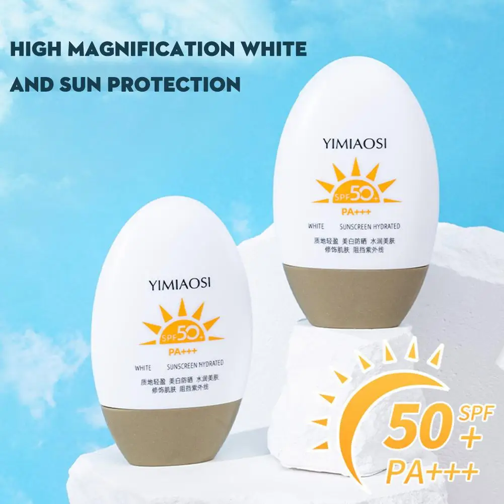 Spf50 Zonnebrandcrème Beschermer Gezichtszonblok Gel Whitening Crèmes Vochtinbrengende Crème Lotion Isolatiecrème Huid Bleken Fac G7a2