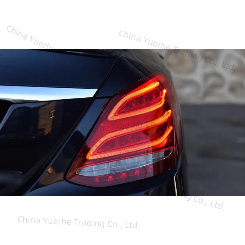 

Светодиодные задние фонари для Mercedes-Benz S 580 4MATIC 2020-2025 поколения, задние фонари, анимация запуска, последовательный указатель поворота в сборе
