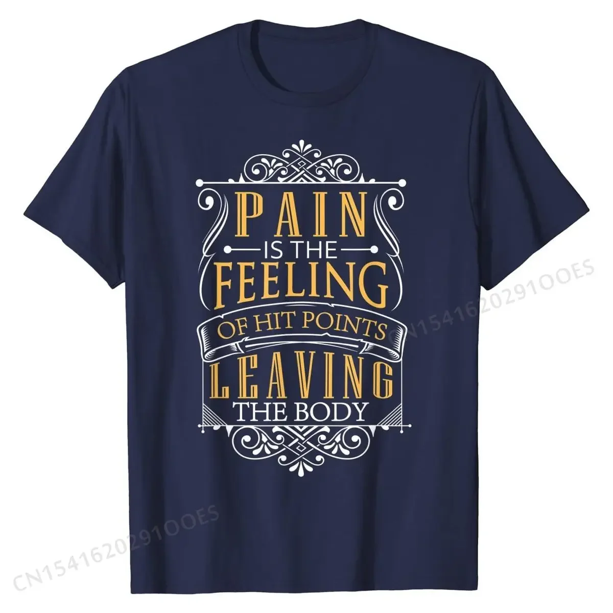 Pain Is Hit Points Leaving The Body Funny RPG Gamer T-Shirt Custom T Shirts Tops Shirt for Men New  Cotton Casual T Shirt