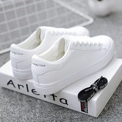 Small White Shoes Female Korean Version of the Hundred with Four Seasons Leather Casual Shoes Breathable Women's Board Shoes