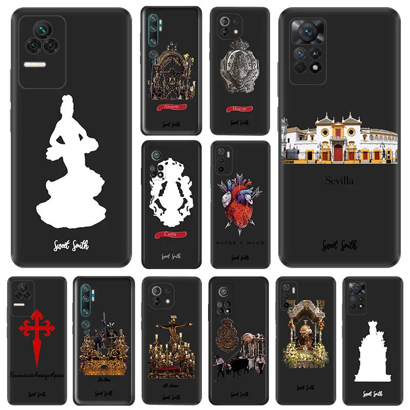 Matte Phone Case For Redmi Note 11 Pro 10 11s 10s 10a 10c Xiaomi 11t 10t Note10 Lite Virgin Mary Jesus Church Black Soft Cover