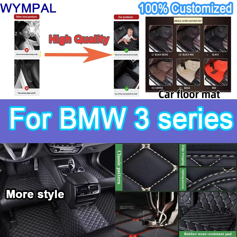 

Luxury Car floor mats for BMW 3 series GT F34 320i 328i 335i 2013 2014 2015 2016 2017 2018 2019 2020 Custom auto foot auto Pads
