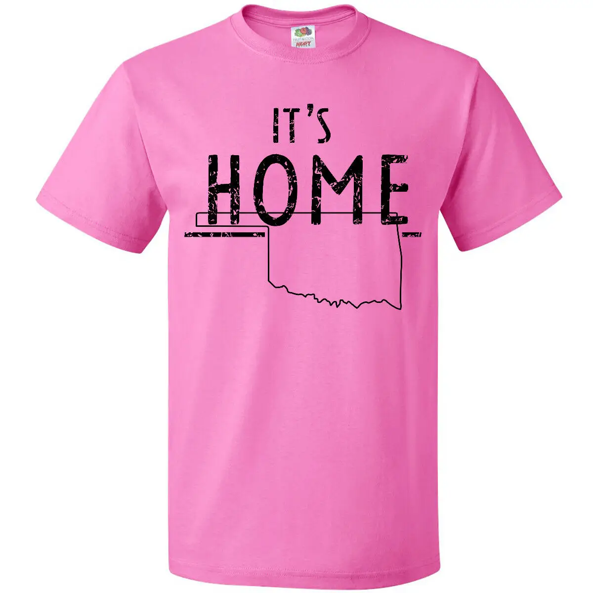 

Inktastic It's Home-состояние контура потертая футболка с надписью City Born