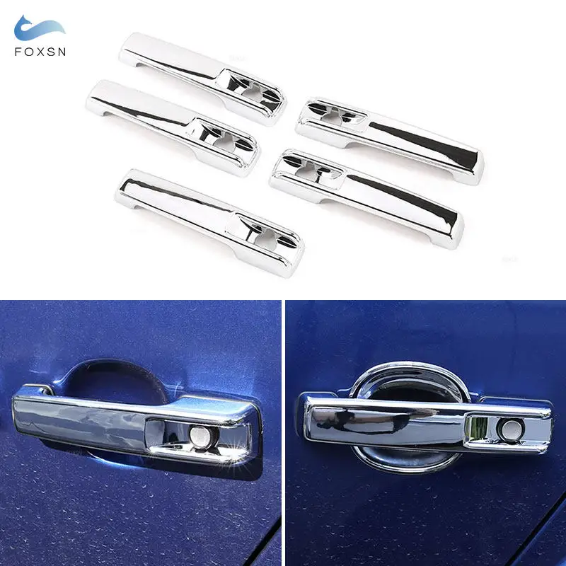 For Mercedes Benz G Class W463 W464 G65 G55 G63 G500 G550 2004-2021 5pcs Car Exterior Door Handle Cover Accessories Trim Silver