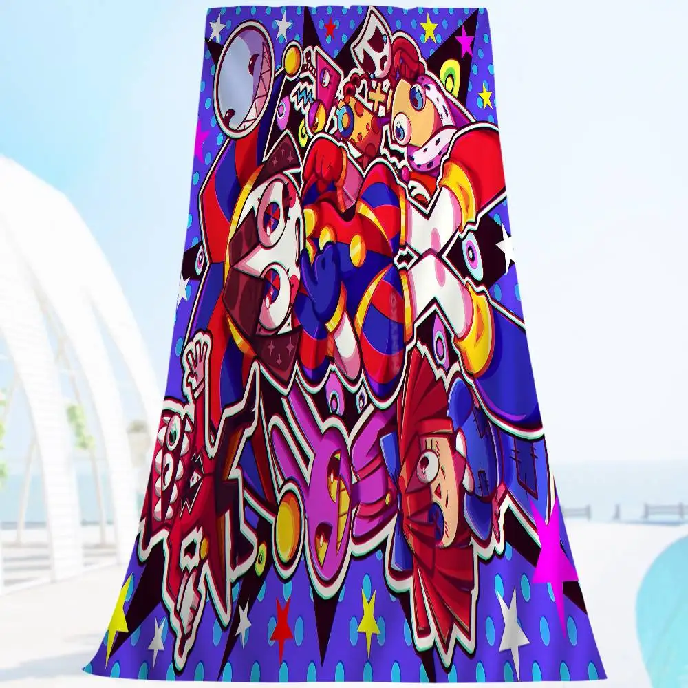 Animated The A-Amazing D-Digital C-Circus Microfiber Beach Towel Quick Dry Yoga Swimming Resort Mountain Climbing Towel