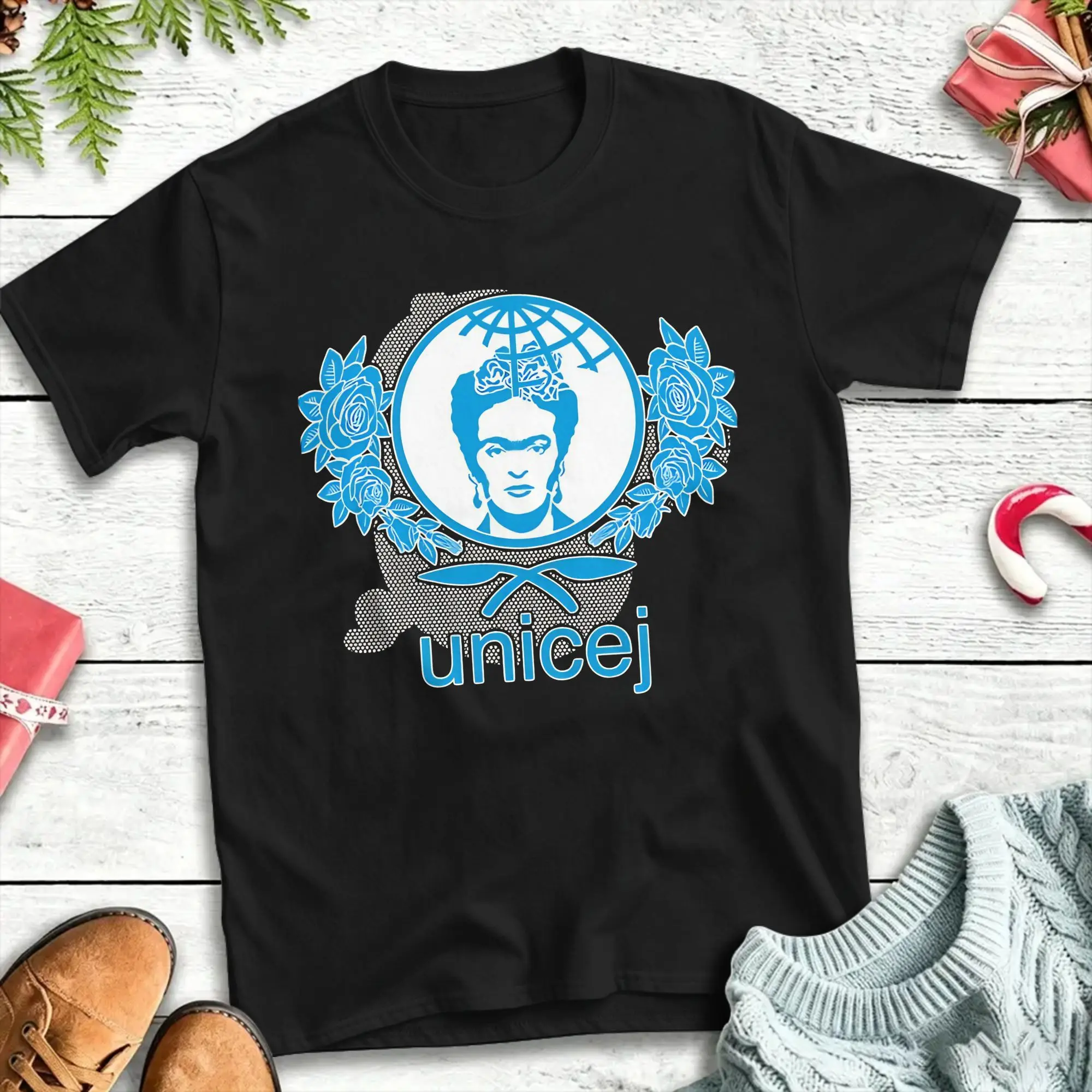 T-shirt pour homme de l'équipe de bénévoles de la charité Unicef, t-shirt cool et tendance à col rond, imprimé, vêtements surdimensionnés