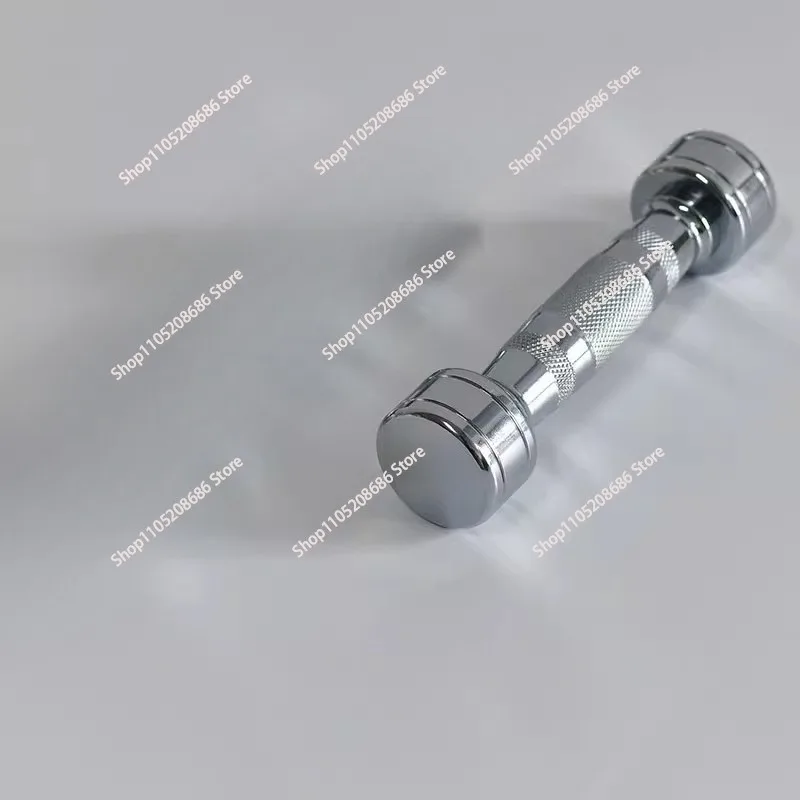 Home Gym Strength Training Dumbbell Set Round Stainless Steel 20KG Iron Barbell Electroplating Chrome Dumbbell