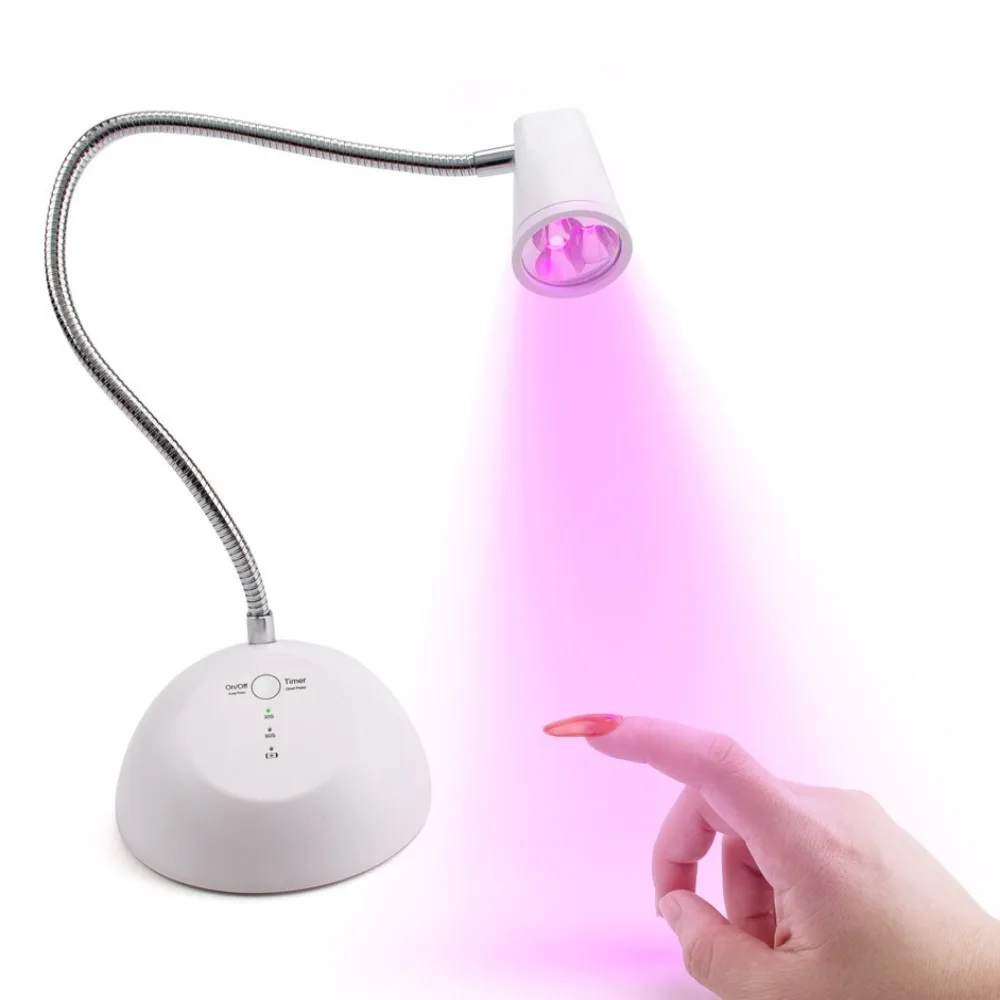 Focused Beam Portable Desktop Clip Mini Nail Lamp Dryer Machine Portable UV LED Nail Lamp Lights Curing Polish 18W Nail Art Lamp