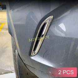 2Pcs Chrome Car Rear Bumper Air Vent Outlet Cover For Lexus NX 250 350 350h 2022-2024 Exterior Accessories