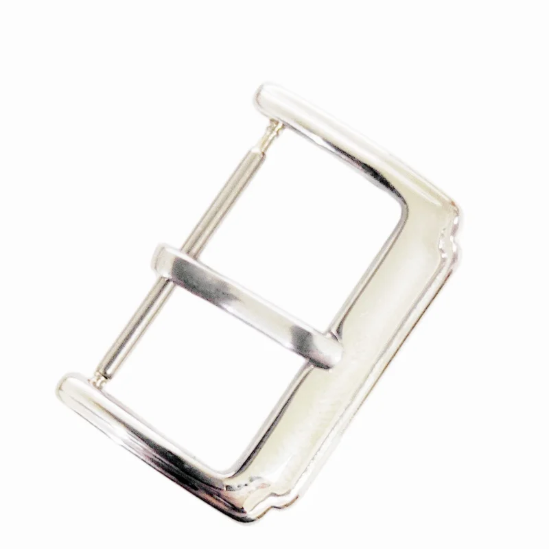 Wholesale 50PCS/Lot Silver Color Stainless Steel Watch Buckles 12MM 14MM 16MM 18MM 20MM 22MM For Watch Bands Watch Straps