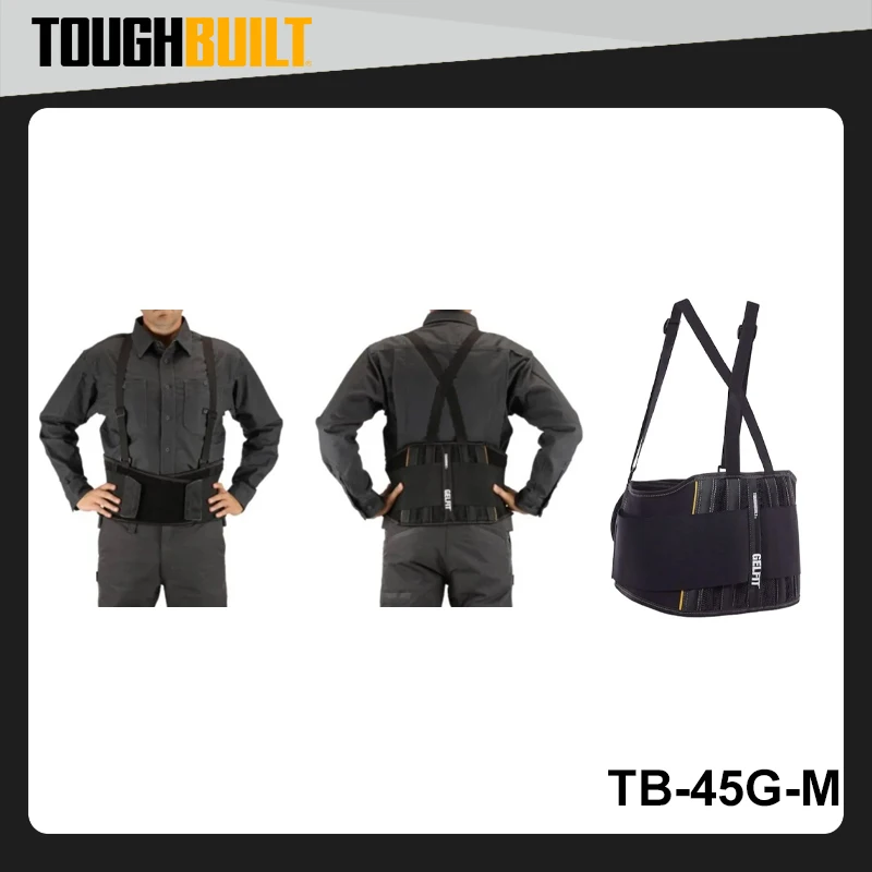 

TOUGHBUILT TB-45G-M/L Adjustable Medium Large Work Suspenders Belt Comfortable Breathable Power Tool Accessory