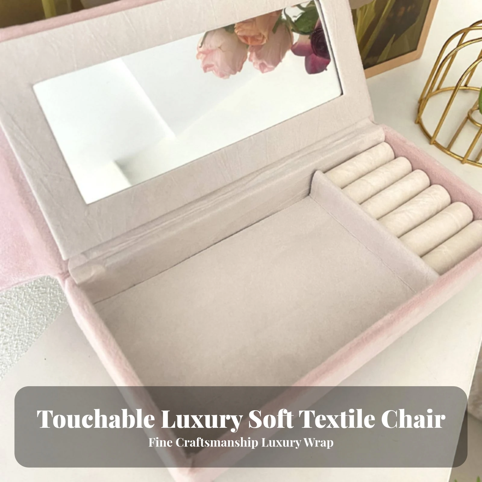 Miniature Armchair with Heart Backrest Upholstered Miniature Velvet Chair Furniture Soft Compact for Dollhouse Enthusiasts