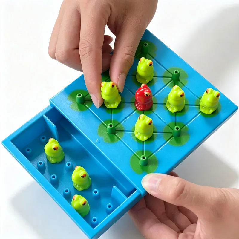 Frog Peg Solitaire Board Games Logical Thinking Strategy Problem Solving Brain Teaser Toys Mind Challenges Travel & Family Fun