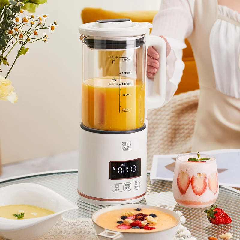 

220V SURE Multi Functional Wall Breaking Cooking Soymilk Machine Fresh Juice Blender Soy Milk Maker