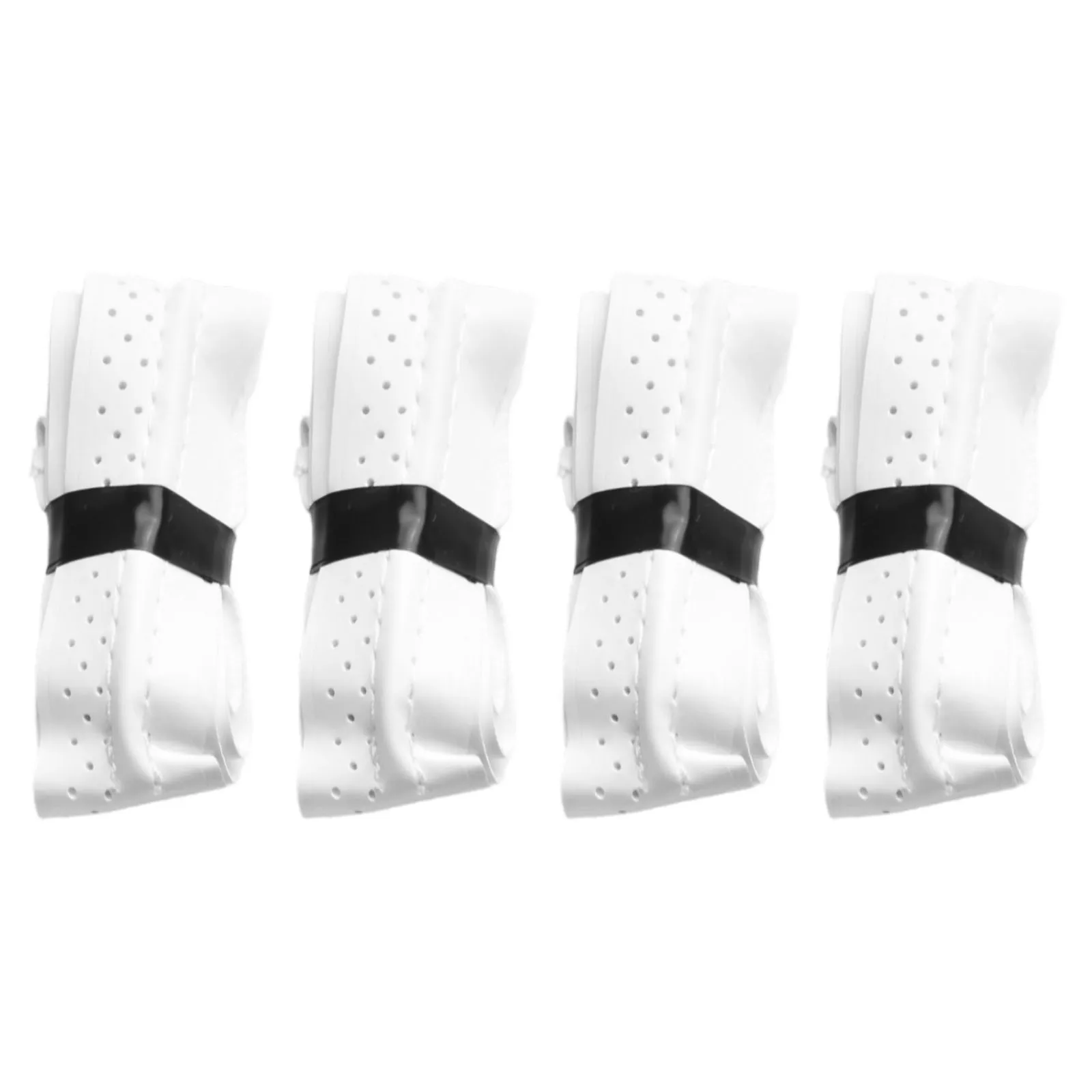 

4 шт. лента для захвата весла Pickleball, подходящая для тенниса и бадминтона, изготовлена из искусственной кожи, улучшает хвата и уменьшает пот