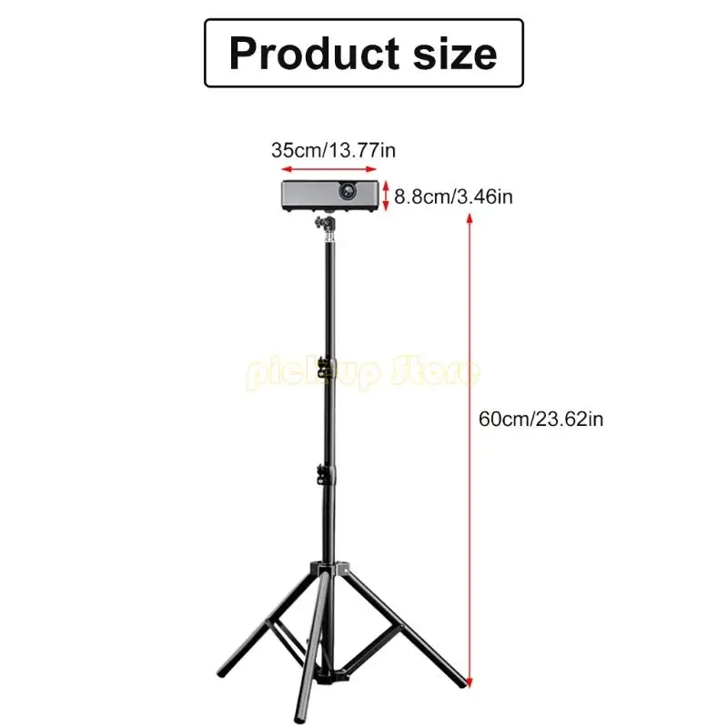 Алюминиевая настольная подставка для проектора для проекторов, камер и веб-камер, легкая для домашнего офиса и студии, вращение на 360 градусов