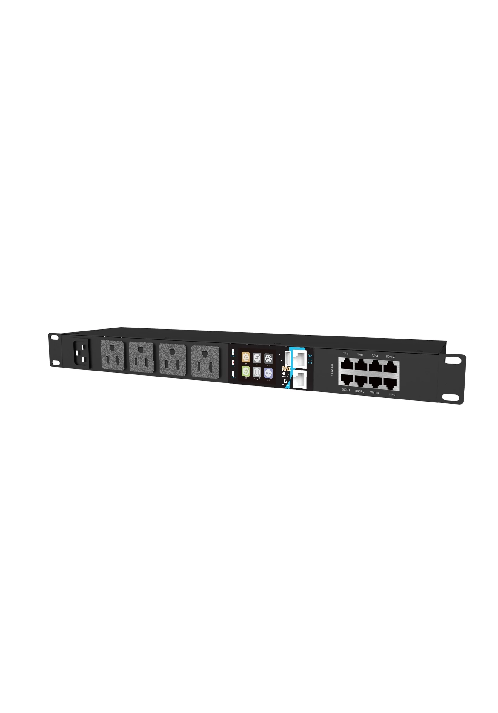 Pdu Power Strip، مركز البيانات PDU، 4-Port US Standard Intelligent PDU مع منفذ IO | بروتوكولات MQTT MODBUS SNMP TELNET #3