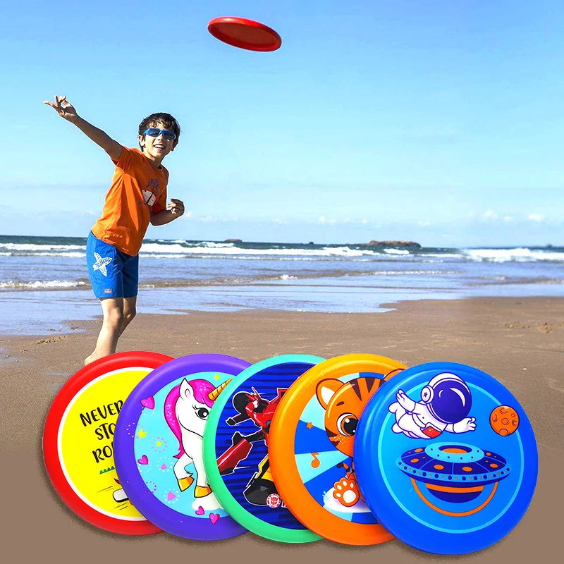 

Kids Soft Flying Disc Outdoor Sports Game The Beach Lake Pool Catching Throwing Discs for Adults Children Flying Disk Disc Game