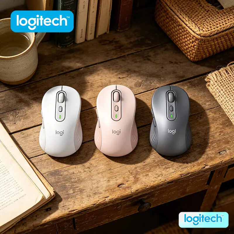 

Logitech M650/M650L Wireless Mouse - Ergonomic Design, 90% Quieter Clicks, Multi-Platform Fit, 20-Month Bluetooth Battery