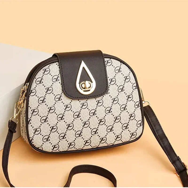 2025 جديد عصري وعصري مطبوعة إلكتروني نمط حقيبة واحدة الكتف Crossbody سعة كبيرة طول النظر الشيخوخي الهاتف محفظة حقيبة
